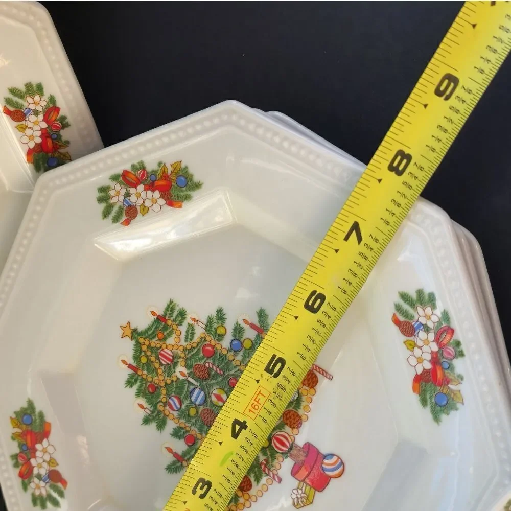 Vintage Fairfield peace on earth 8 peice christmas china set